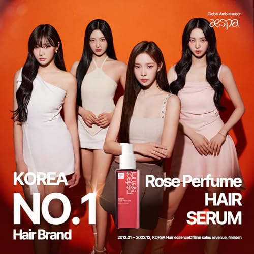 Mise En Scene Perfect Rose Perfume Serum 2.71 Fl Oz - Hair Nourishing & Heat Protectant with Argan Oil