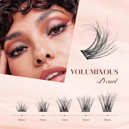 Lash Extension Clusters 10-16mm DIY Individual Eyelashes Mixed