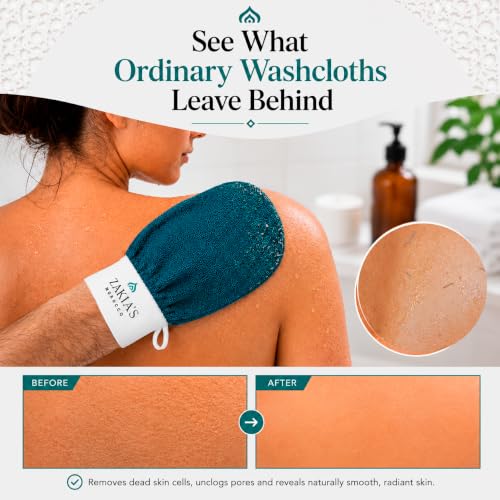 Kessa Exfoliating Mitt – Natural Microdermabrasion Body Scrubber