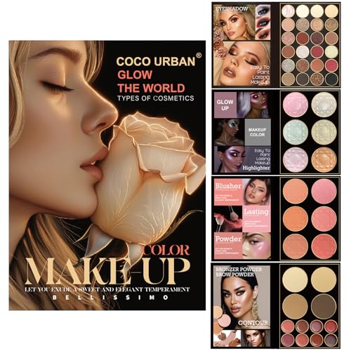 All-in-One Makeup Kit - 78 Color Palette with Eyeshadow, Blush & Lip Gloss