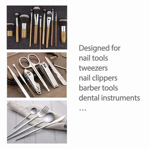 High Temperature Sterilizer, Dry Heat Nail Sterilizer Machine for Nail Tool Bottle, Portable Tool Disinfection Cabinet, Electric Cleaning Box for Esthetician, Laboratory, Salon NV-210