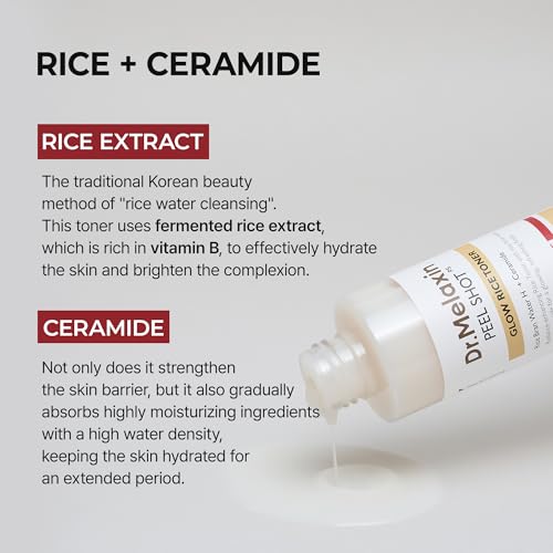 Dr.Melaxin Rice Toner with Ceramides & Liposome Oil 6.76oz