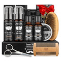 Comfy Mate Beard Kit for Men Grooming and Care: with Beard Shampoo & Conditioner Oil and Balm Brush Comb Scissors, Father's Day - Christmas - Birthday Gifts for Men Stocking Stuffers for Him Husband
