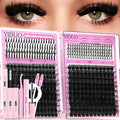 YIDUO Cluster Lashes Kit 3D Volume 200D+300D Extensions
