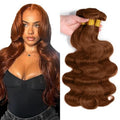 #30 Light Brown Body Wave Hair Bundles 22-26 Inch