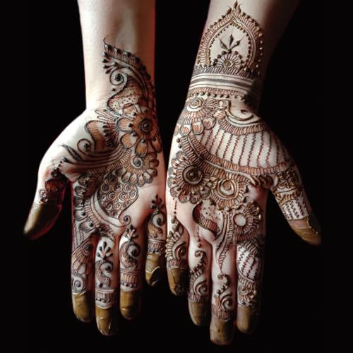 Henna Stencils 9 Sheet Henna Tattoo Kit, Reusable Henna Stickers for Hand Forearm Indian Arabian Self Adhesive Tattoo Templates