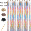 Rainbow Hair Tinsel Kit, 48 Inch 4000 Strands with Tools