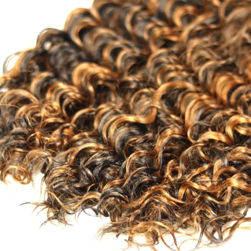 P1B/30 Highlight Brown Deep Wave Human Hair Bundles 30-34"