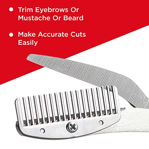 Seki Edge Eyebrow Scissors Comb (SS-605) Stainless Steel