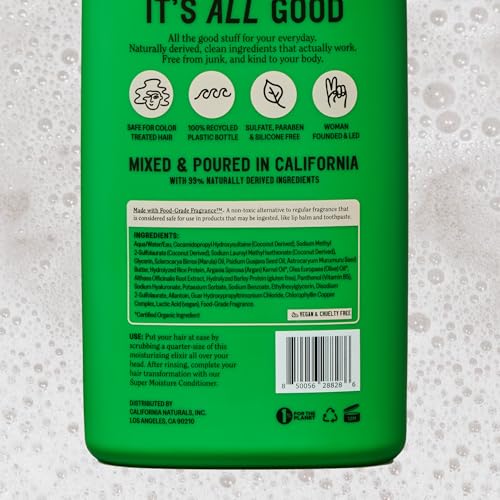 California Naturals Summer Fig Moisture Shampoo 20oz - Vegan & Sulfate Free