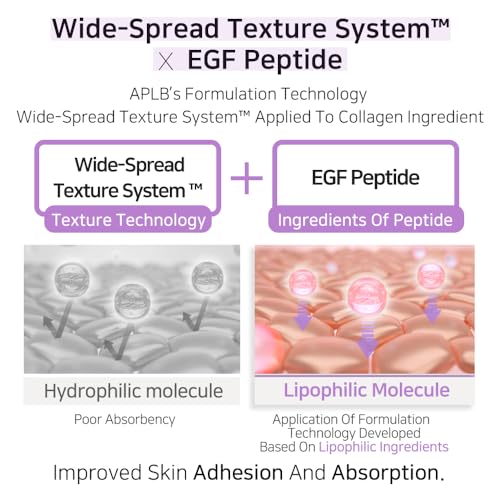 APLB Collagen EGF Peptide Ampoule Serum | COLLAGEN PEPT CEN¢â 35.9% 1.35 FL.OZ/Korean Skincare, Elasticity care, Long lasting moisturizing, Revitalize for gentle and improve skin texture