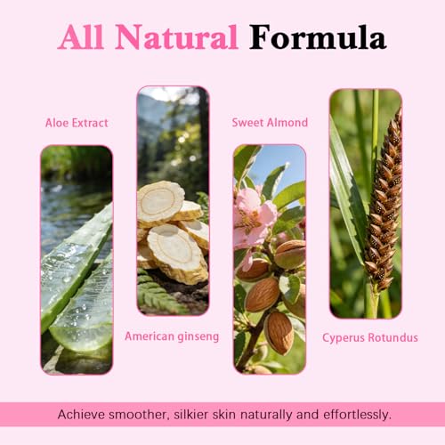 Cyperus Rotundus Hair Removal Oil - Natural Hair Growth Inhibitor | Skin Moisturizing Oil for All Skin Types | 60ml Hair Removal Treatment
