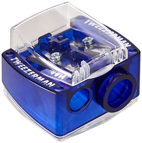 Tweezerman Deluxe Cosmetic Sharpener - Dual-Size Makeup Pencil Sharpener