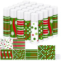 25 Pcs Christmas Peppermint Flavor Lip Balms Gifts Bulk Mini Peppermint Candy Flavor Moisturizing Lip Balms Elf Xmas Christian Party Favors Xmas Stocking Stuffer Bulk for Women Coworker Staff Employee