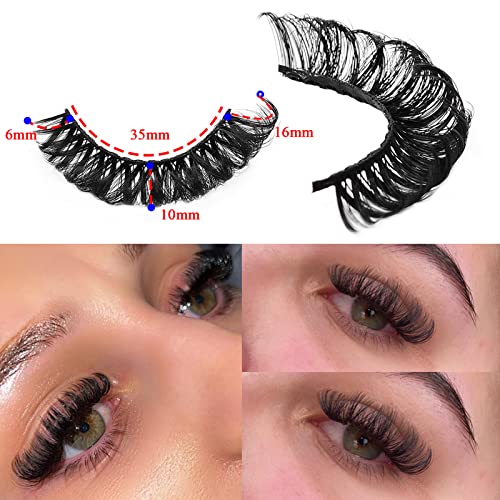 3D D Curl 15mm Wispy Mink False Lashes - 10 Pairs