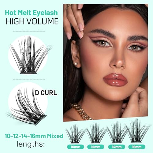 Bodermincer Lash Clusters Extensions Mixed 10-16mm