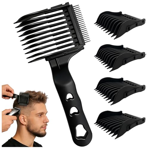 4-in-1 Fade Comb Set for Hair Clippers – Professional Barber Tool