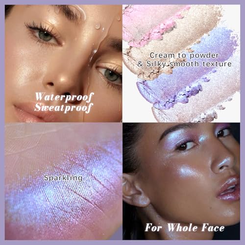 Noerrors Duochrome Shimmer Eyeshadow Quad Palette - Holographic