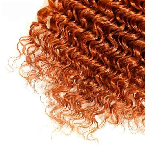 Ginger Human Hair Bundles 350 Ginger Bundles 350 Human Hair Bundle 14 16 18 inch Orange Deep Wave Bundle