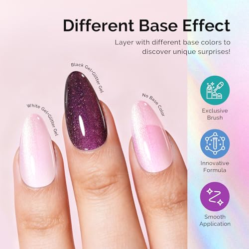 MelodySusie Pink Holographic Gel Nail Polish - 0.5oz UV/LED