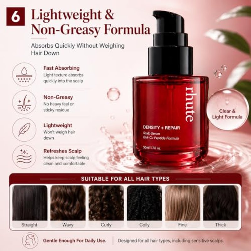 Rhute Hair Serum - Density & Repair Scalp Treatment with Caffeine