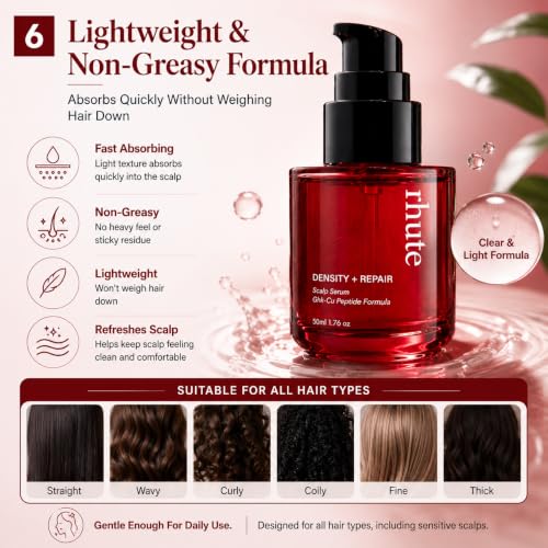 Rhute Hair Serum - Density & Repair Scalp Treatment with Caffeine