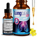 Lung Clear Pro Mullein Leaf Drops for Respiratory Support - 2 Fl oz