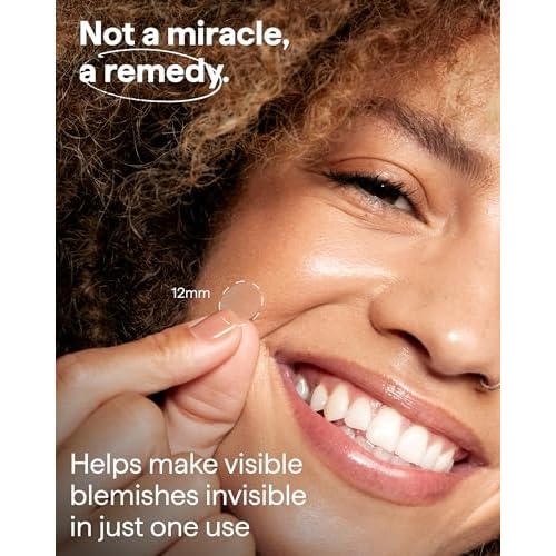Remedy for Pimples | 36 Hydrocolloid Pimple Patches for Blemishes, Zits, Spot Concealing | Near-Invisible Medical-grade Blemish Patches | By Dermatologist Dr. Shah