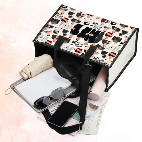 BWWKTOP Tony Cosmetic Makeup Bag Carmela Fans Inspired Gifts Tony & Silvio & Paulie & Bobby & Chris Merch (BAND BG)