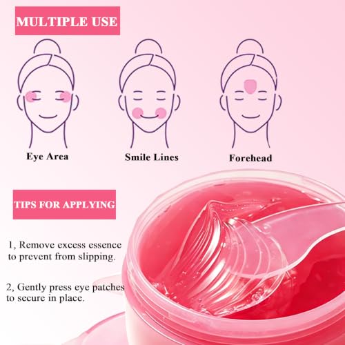 SheeYoon Collagen Eye Patches with Caffeine & PDRN - Hydrating Dark Circles & Fine Lines Treatment, 30 Pairs
