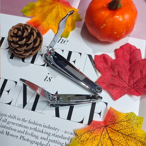 Nail Clippers Set - Stainless Steel Fingernail and Toenail Cutters for Men Women Travel