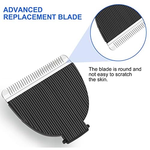 3 Pack Replacement Blades Compatible with Meridian Trimmer, Hygienic Ceramic Replacement Blades Compatible with Meridian Body Trimmer (Onyx & Sage), Black