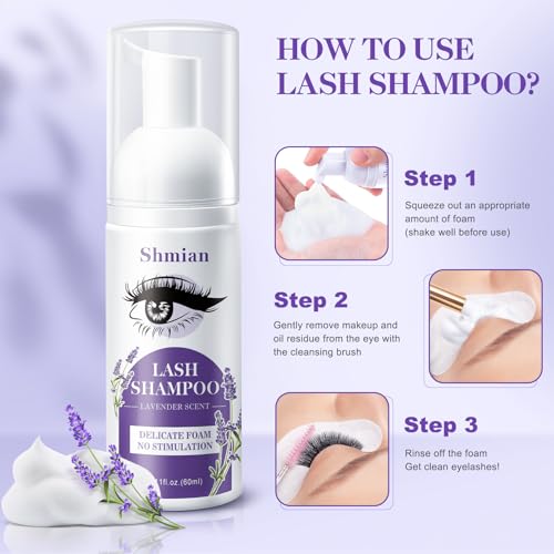 Lavender Lash Shampoo Foam Cleanser 60ml