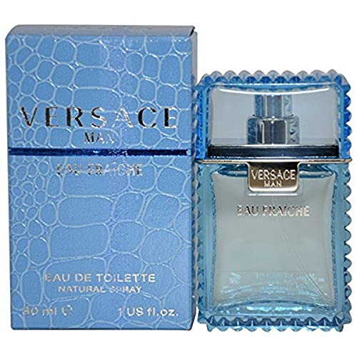 Versace Man Eau Fraiche Eau De Toilette Spray for Men - 1 oz Fragrance