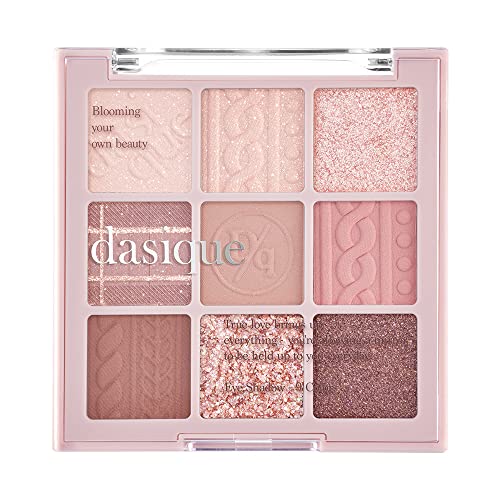 dasique Shadow Palette #16 Violet Knit 8.6g I 9 Blendable Shades in Smooth Matte and Shimmer Finishes with Gorgeous Pearls | Eye Makeup Palette | Cruelty Free | K-beauty