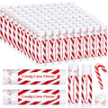 100 Pack Christmas Lip Balms Bulk Christmas Candy Peppermint Cane Scented Holiday Flavor Lip Balm Gifts Xmas Party Gifts Bulk Xmas Items Stocking Stuffers for Women Men Staff Employee (Candy)