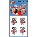 Wisconsin Badgers Temporary Tattoos - Water Based, 4 Pack