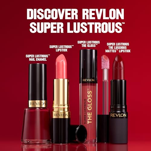 Revlon Lip Gloss, Super Lustrous The Gloss, Non-Sticky, High Shine Finish, 203 Lean In