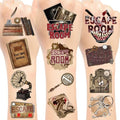 96 Escape Room Temporary Tattoos - Party Favors & Decorations