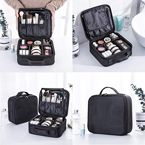 Bvser Travel Makeup Case with Adjustable Dividers