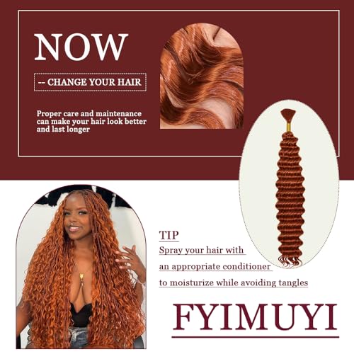 Deep Wave Bulk Braiding Hair 20 Inch - 2 Bundles Boho Braid