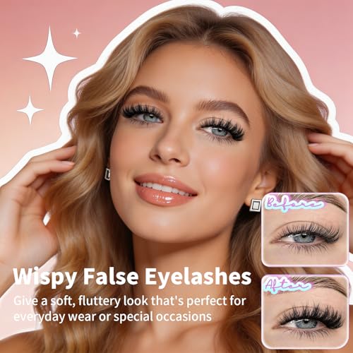 JWEX 5D Faux Mink False Eyelashes 16mm - 14 Pairs
