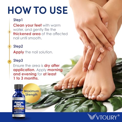 Toenail Fungus Treatment Extra Strength with Tea Tree Oil - VTROUY