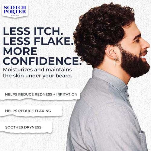 Scotch Porter Conditioning Beard Balm ? Smooth, Shape, Moisturize & Soften Coarse, Dry Facial Hair while Encouraging Growth for a Fuller/Healthier-Looking Beard ? Original Scent, 3 oz. Jar