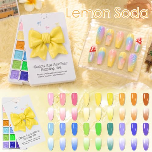 GJYUQHUA 18-Color Nail Art Gel Kit for DIY and Professional Manicures