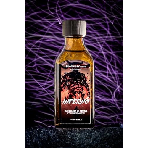The Goodfellas' smile Soothing Alcohol-Free Aftershave Splash/Tonic, Made in Italy, 100 ml, 3.38 oz (Inferno)