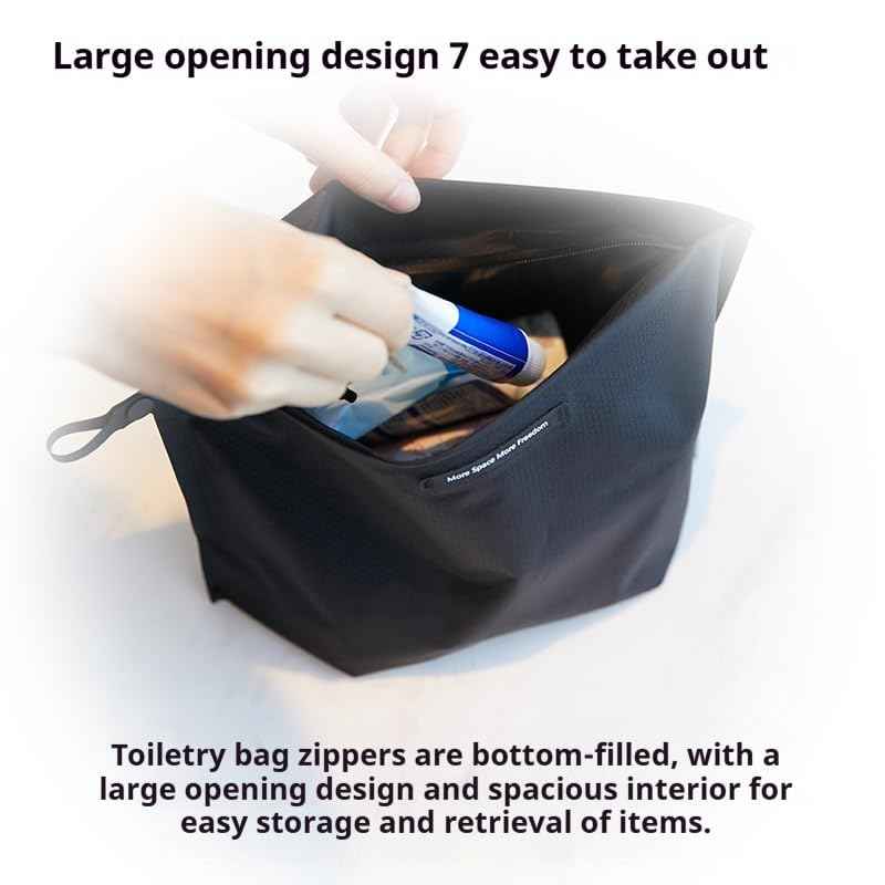 Bee Nesting Waterproof Toiletry Bag, Lightweight Makeup Pouch, Hanging Travel Pouch, Large Capacity Toiletry Case for Business Trips, Travel, and Hot Springs (Wine Red)