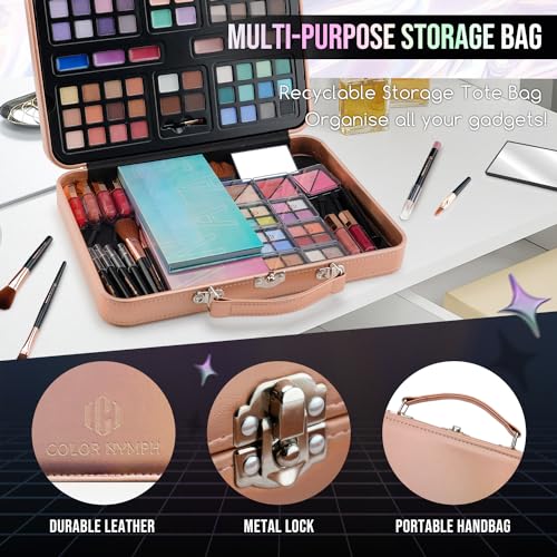 Color Nymph Full Makeup Kit for Girls - 54 Colors & Accessories