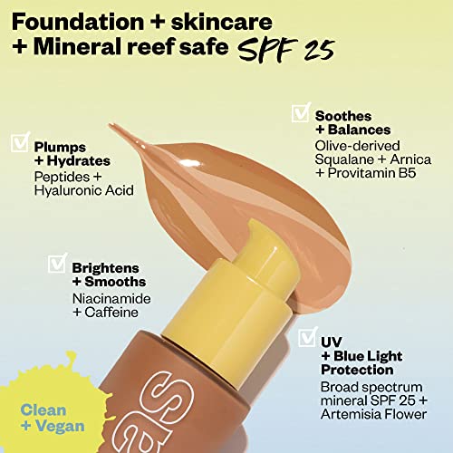 Kosas Revealer Skin-Improving Foundation SPF 25 - Light Neutral Warm 130, 1 Fl Oz