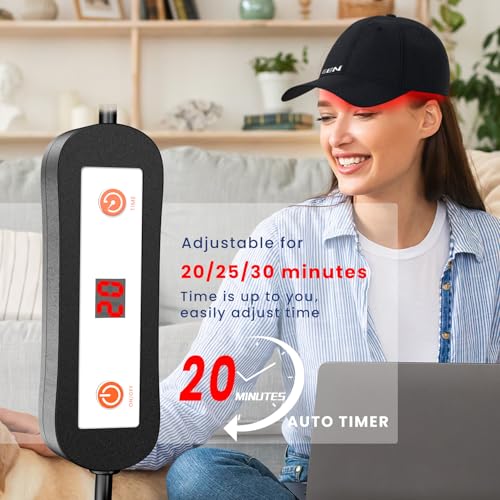 Oiameen Hair Growth Cap 650nm LLLT Red Light Therapy